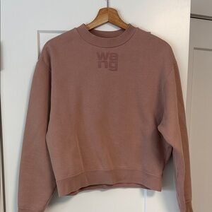 T by Alexander Wang Dusty Rose Crew Neck Sweater